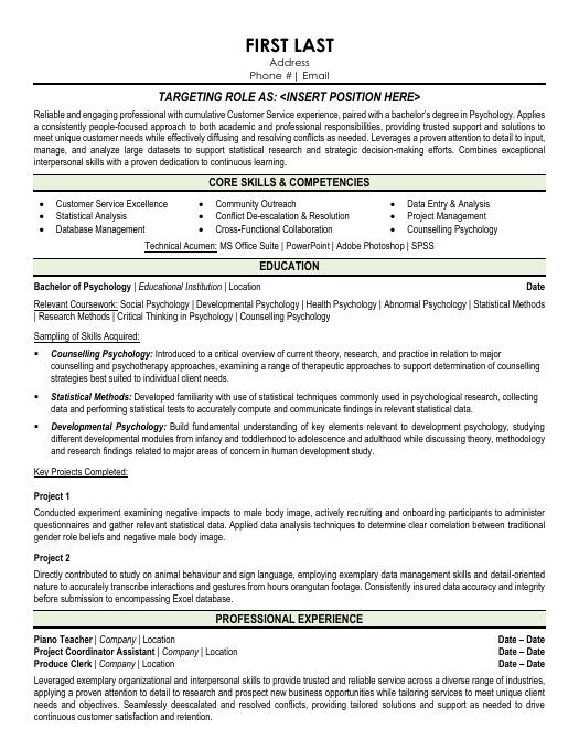 Personal Support Worker Resume Template | Premium Resume Samples & Example